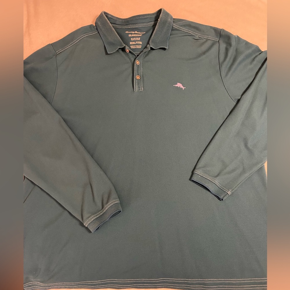 Tommy Bahama Islandzone Supima Cotton Long Sleeved Polo Shirt